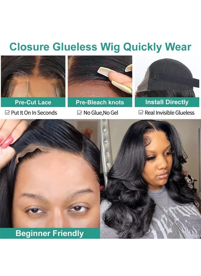 Beauhair 4X4 Body Wave Lace Front Wigs Human Hair Pre Plucked With Baby Hair 150% Density 16 Inch Human Hair Wigs Brazilian Virgin Frontal 4X4 Glueless Hd Lace Closure Wig Human Hair For Black Women  - Image 1