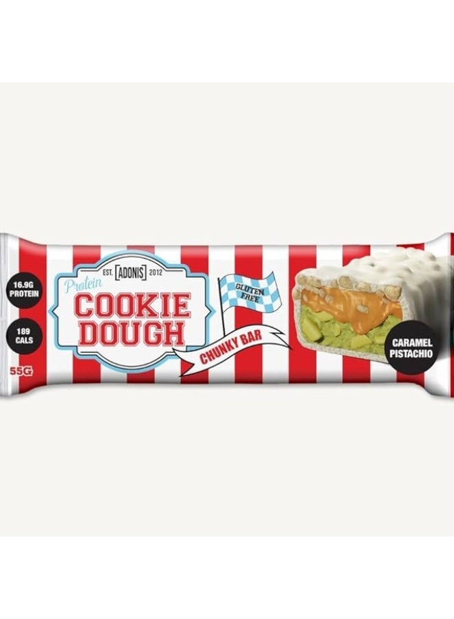 ADONIS Protein Cookie Dough Chunky Bar Caramel Pistachio 55g