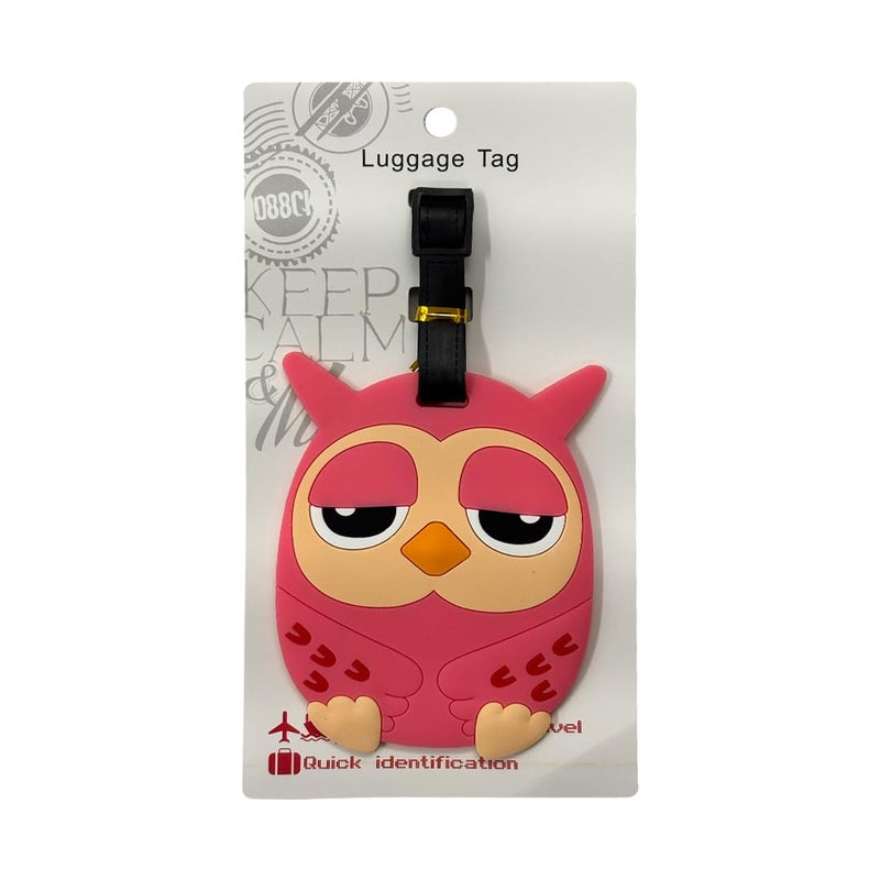 Eitheo Luggage Tags for Kids Luggage Tags with Name & Address Label | Silicone Luggage Tags for Suitcases, Tags for Travel Bags/School Bags Identification tag Colorful Multi (Piggy) - Image 4