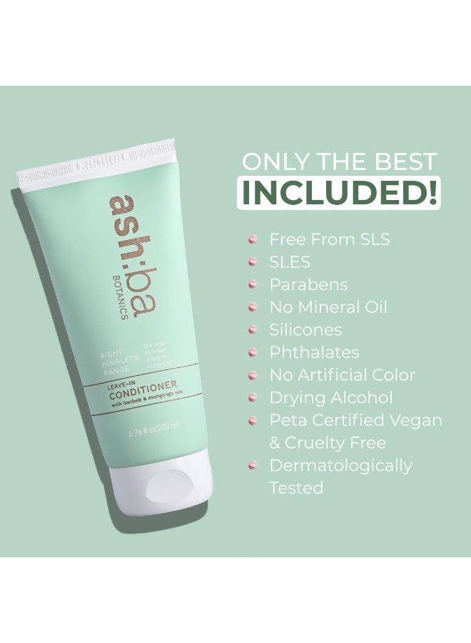 Ashba Botanics Leave-in Conditioner for Frizzy, Wavy & Curly Hair | Hair Cream For Men & Women | Moisturizes, Protects, Nourishes & Adds Shine to Dry & Damaged Hair | Silicone Free (50, millilitre) - Image 3