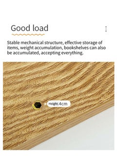 ARNOTEC Simple 20X80cm Wooden desk rack storage rack office storage rack desktop supplies multi-function stand laptop stand heightened stand desktop stand  - Image 4