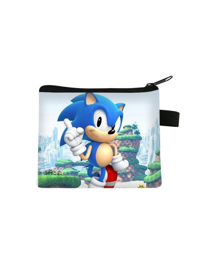 New Sonic Coin Purse, Children's Short Mini Bag, Student Casual High-value Storage Bag