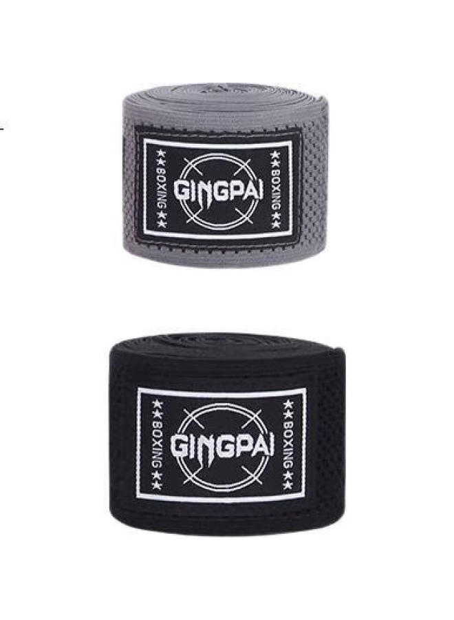 Competing pie Competition Boxing Bandage Men'S Mma Protective Gear High Elasticity Hand Wrap Muay Thai Hand Wrap Fighting Hand Cloth Grey 5M - Image 2