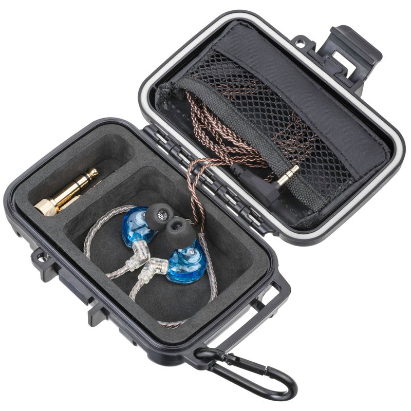 GIGCASE New in Ear Monitor Hard Case - IEM, in Ears, Headphones, Earphones, Earbuds. Suitable for KZ ZS10/ZS10 Pro/ZSN/ZST/ZEX/AS10/AS16/ZSN Pro X/YINYOO CCZ Melody - GIGCASE® (Small) - Image 1