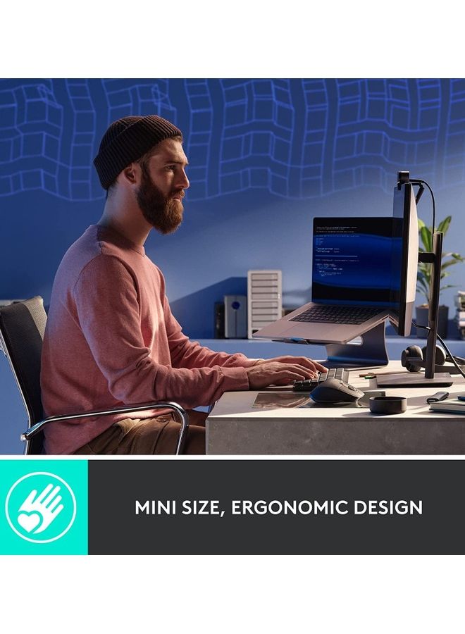 Logitech Mx Mechanical Mini Wireless Illuminated Keyboard Backlit Bluetooth Usb-C Macos Windows Linux Ios Android Metal Clicky Switches Graphite - Image 3