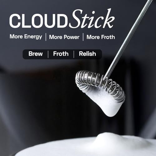 Ace Blend Cloudstick Coffee Frother Electric | Battery Operated Portable Foam Maker | Stainless Steel Electric Whisk, Mini Foamer for Lattes, Cappuccino, Frappe, Mocha for Kitchen Use - Image 3