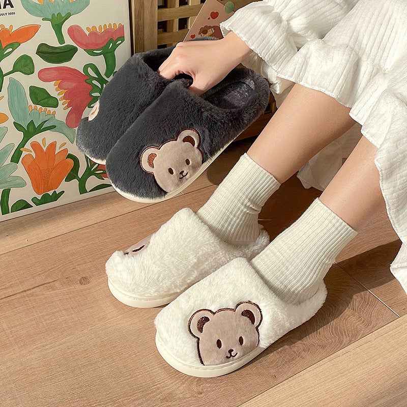 Cixi cotton slippers spring, autumn and winter women's indoor non-slip warm confinement shoes for home thick-soled home couple Men  - Image 5