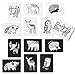 Wee Gallery Art Cards for Baby Durable High Contrast Black and White Animal Flashcards for Newborns Brain Development Sensory Toys Tummy Time Essentials for Infant and Toddler Woodland Animals - Image 3
