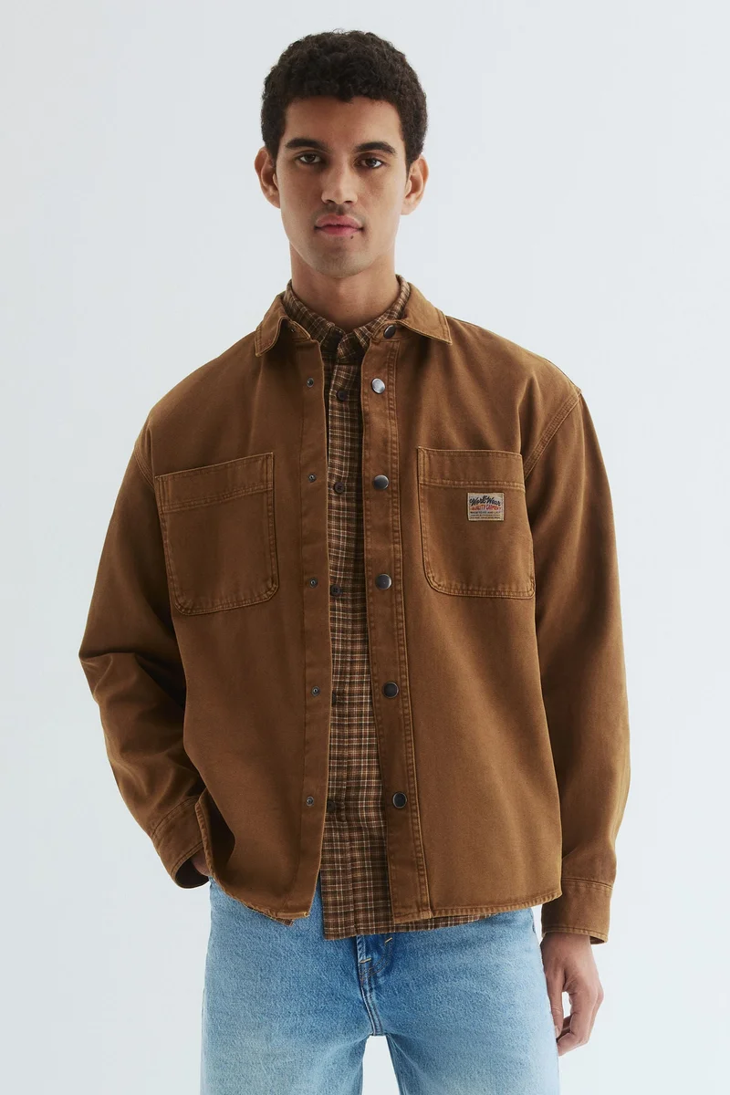 H&M Oversized Fit Canvas overshirt