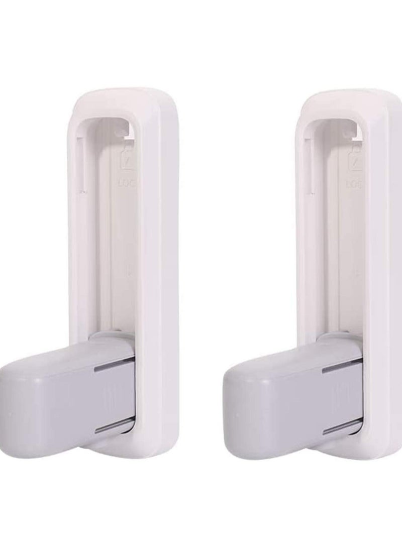 Door Lever Lock 2 Pack,Proofing Safety Door Locks for Baby Kids with Durable ABS 3M Adhesive Simple Install Handle Lock C Safety Lever Locks for Babies, Toddlers and Pets  - Image 1