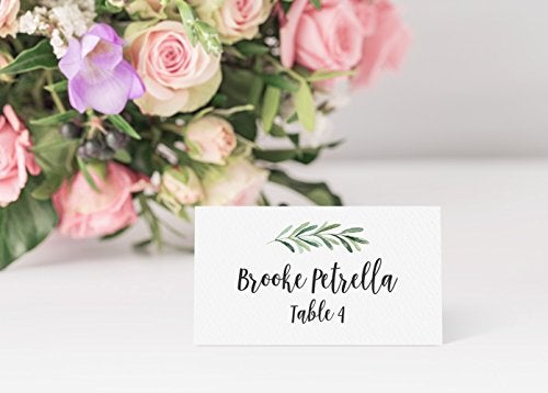 Printed Party Table Place Cards for All Occasions and Events, Set of 25 (Elegant Branch) - Image 2
