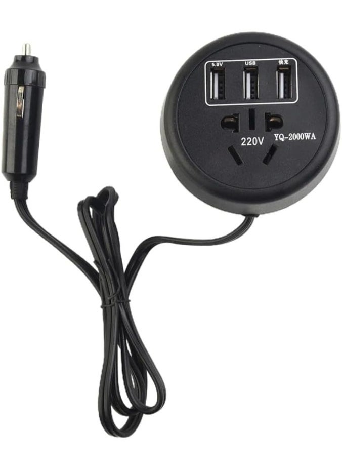 Generic 2000W Car Power Inverter – Converts 12V DC to 220V AC with USB Ports  - Image 4