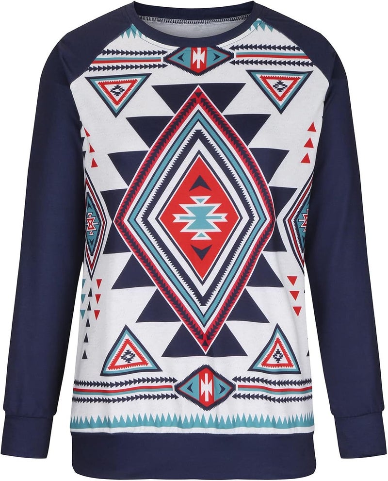 cheekyglo Women Long Sleeve Crewneck Sweatshirt Casual Fit Print Pullover Tops Comfy Loose Soft Basic Tunic T-Shirt Blouse - Image 2