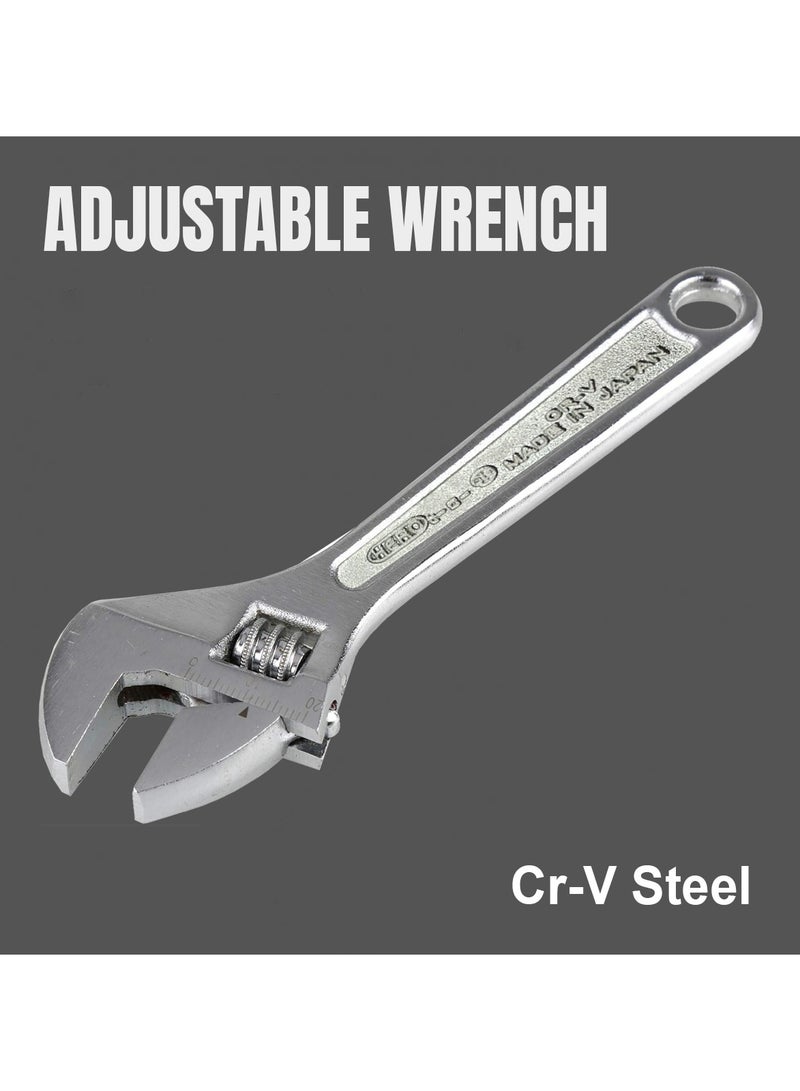 Hero Premium Adjustable Wrench Spanner 150mm/6" Industrial Quality Wrench - Image 1