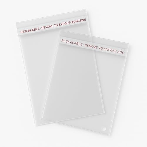 Securement Plastic Transparent Poly Bags For Packing Saree Cloth Sealable | Used For Saree Packing, Shirts Packing,Bopp Poly Bags Self Adhesive (100, 6x8) - Image 5