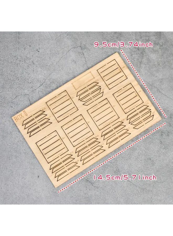 Model GJ3004ABCD 1/35 Scale Wooden Crate Ammo Chest For Diorama - Image 2