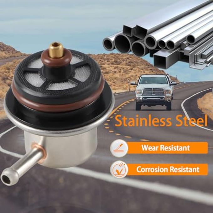 KPALAG Fuel Injection Pressure Regulator with Clip and Snap Ring 3.8BAR Compatible with Buick Lesabre Cadillac Escalade Chevrolet Avalanche Express Silverado GMC Sierra Yukon Replace#: 19236428 - Image 2