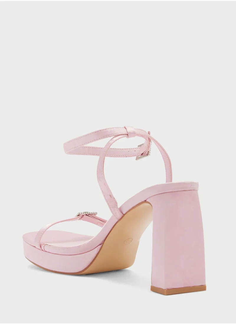 Ginger Ankle Strap Block Heel Sandal