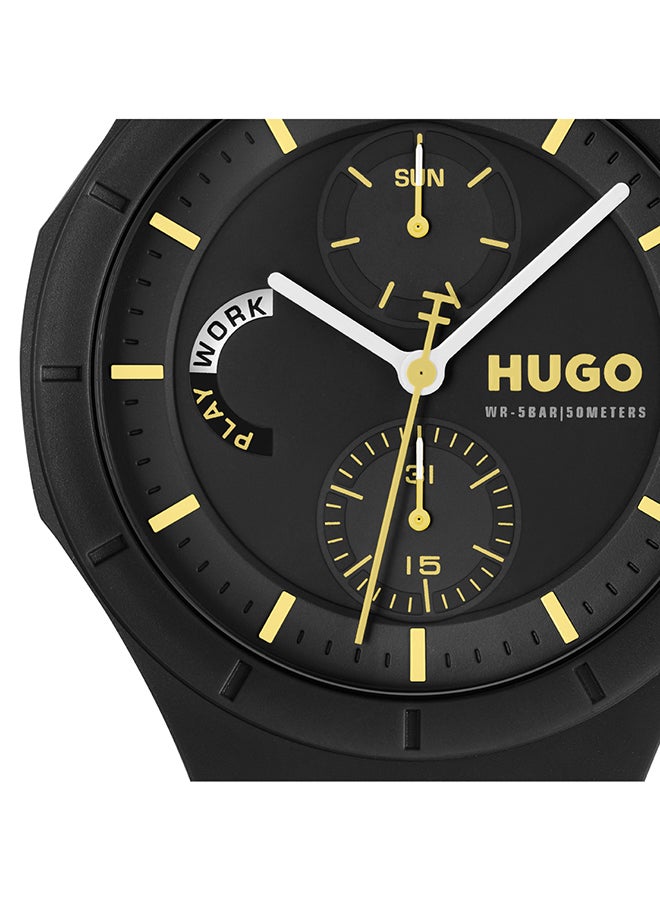 HUGO BOSS HUGO BOSS WATCH ROUND ANALOG MEN'S BLACK CASE WATCH - 1530405 - Image 4
