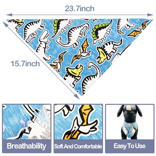 PET SHOW 50pcs Bulk Small Dog Bandanas Boy Cotton Male Cat Puppies Bibs Washable Triangle Head Scarfs Wholesale Medium Dogs Bandana Photo Prop Grooming Accessories - Image 2