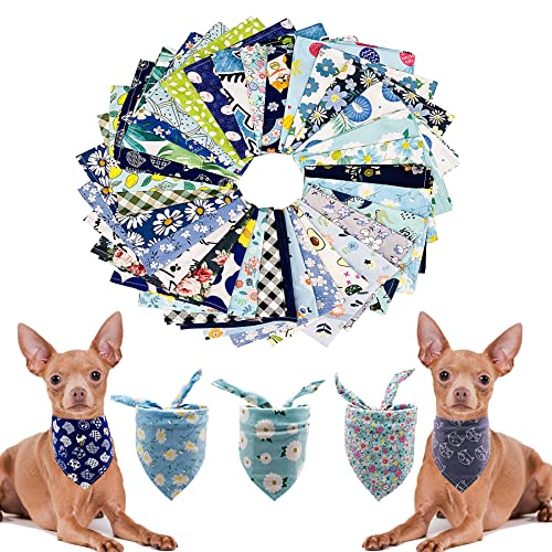 PET SHOW 50pcs Bulk Small Dog Bandanas Boy Cotton Male Cat Puppies Bibs Washable Triangle Head Scarfs Wholesale Medium Dogs Bandana Photo Prop Grooming Accessories - Image 3