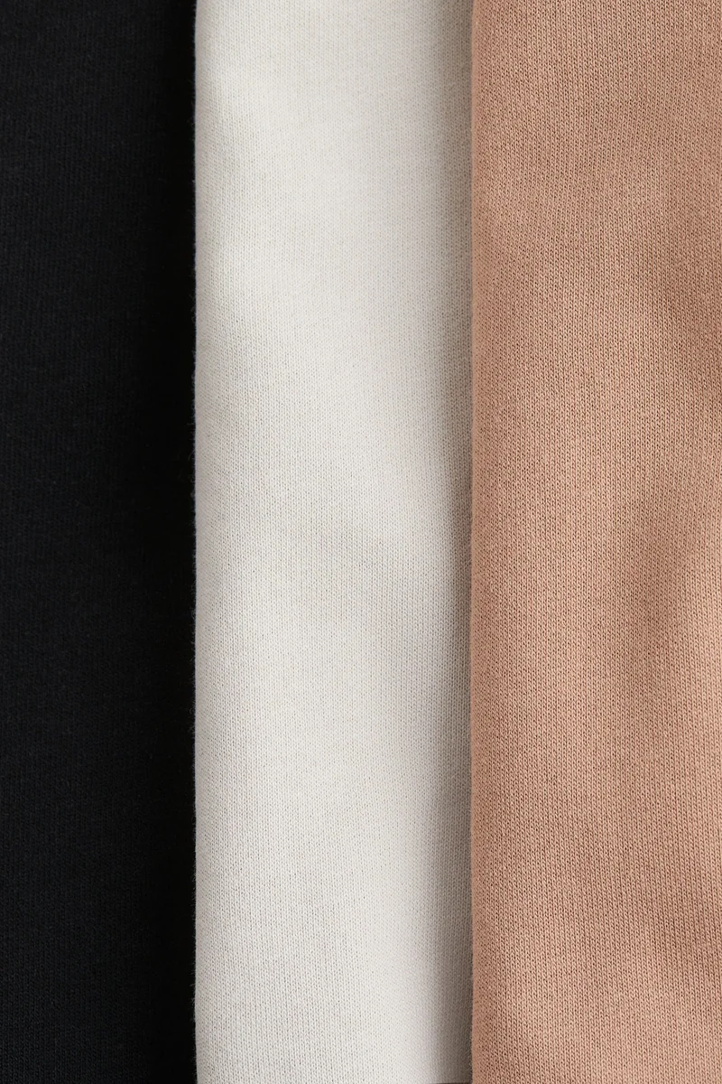 H&M 3-pack cotton joggers