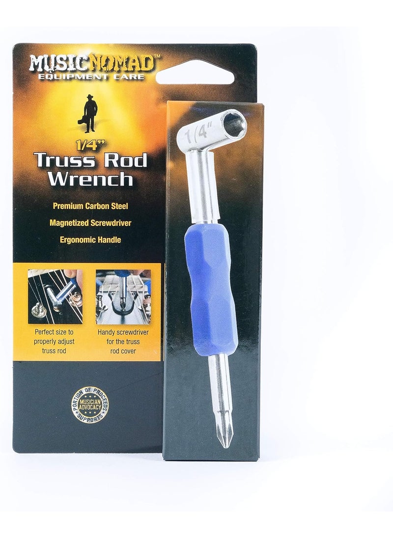 MusicNomad MusicNomad MN231 Premium Truss Rod Wrench  14 for Taylor Guitars Plus Magnetized Screwdriver  - Image 2