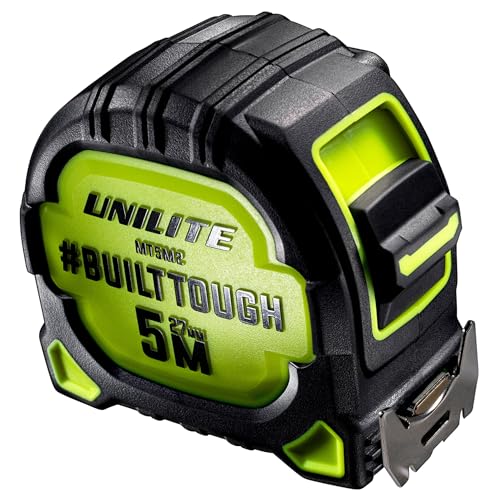 Unilite MT5M2 Heavy Duty Tape Measure 5m16ft 27mm Wide SUPERBLADE Nylon Coated 29m StandOut Blade Magnetic Dual Hook DualSided ImperialMetric Impact Resistant - Image 3