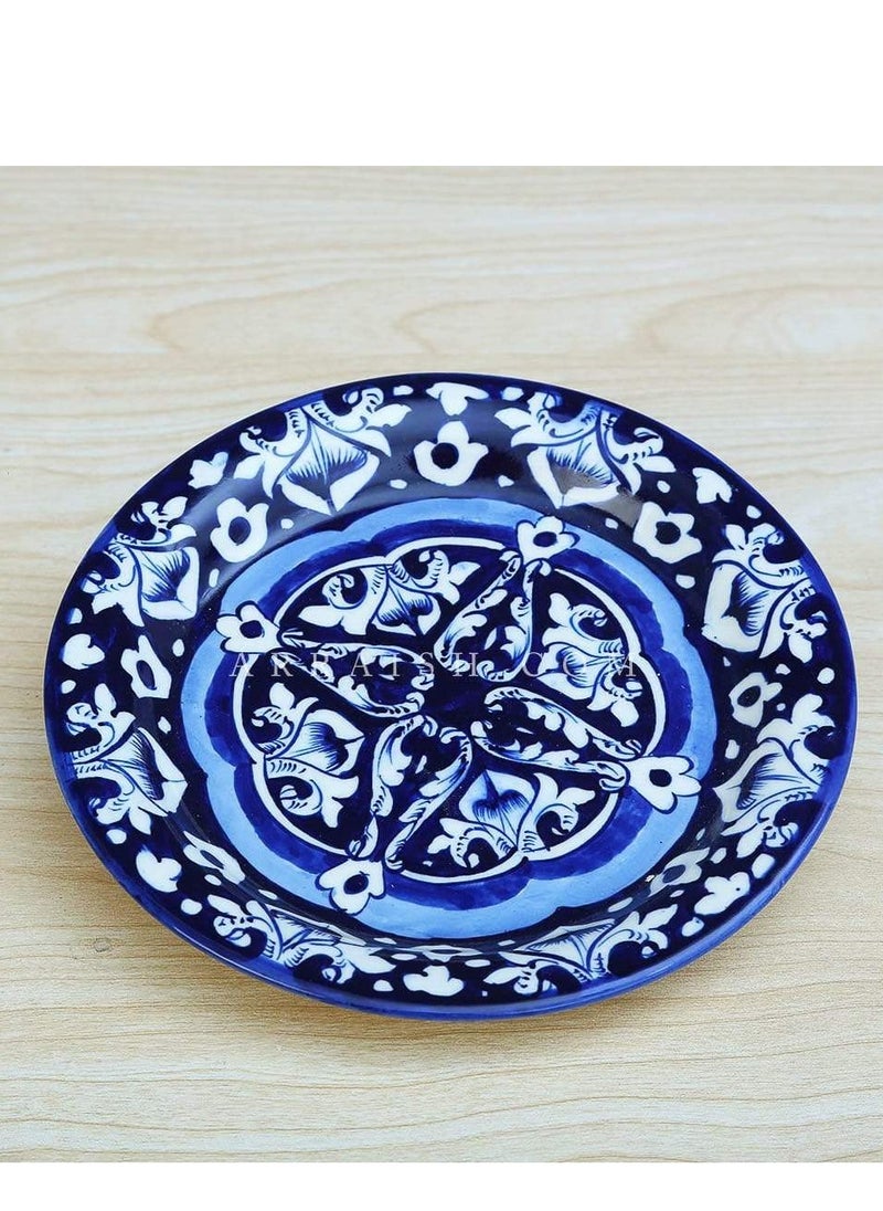 Blue Celico Quarter Plate - Hand-Painted Ceramic - pzsku/ZC2869D0CFD881B91A9B8Z/45/_/1730122283/c423006d-e782-418b-a3d9-af3b3ccb4027