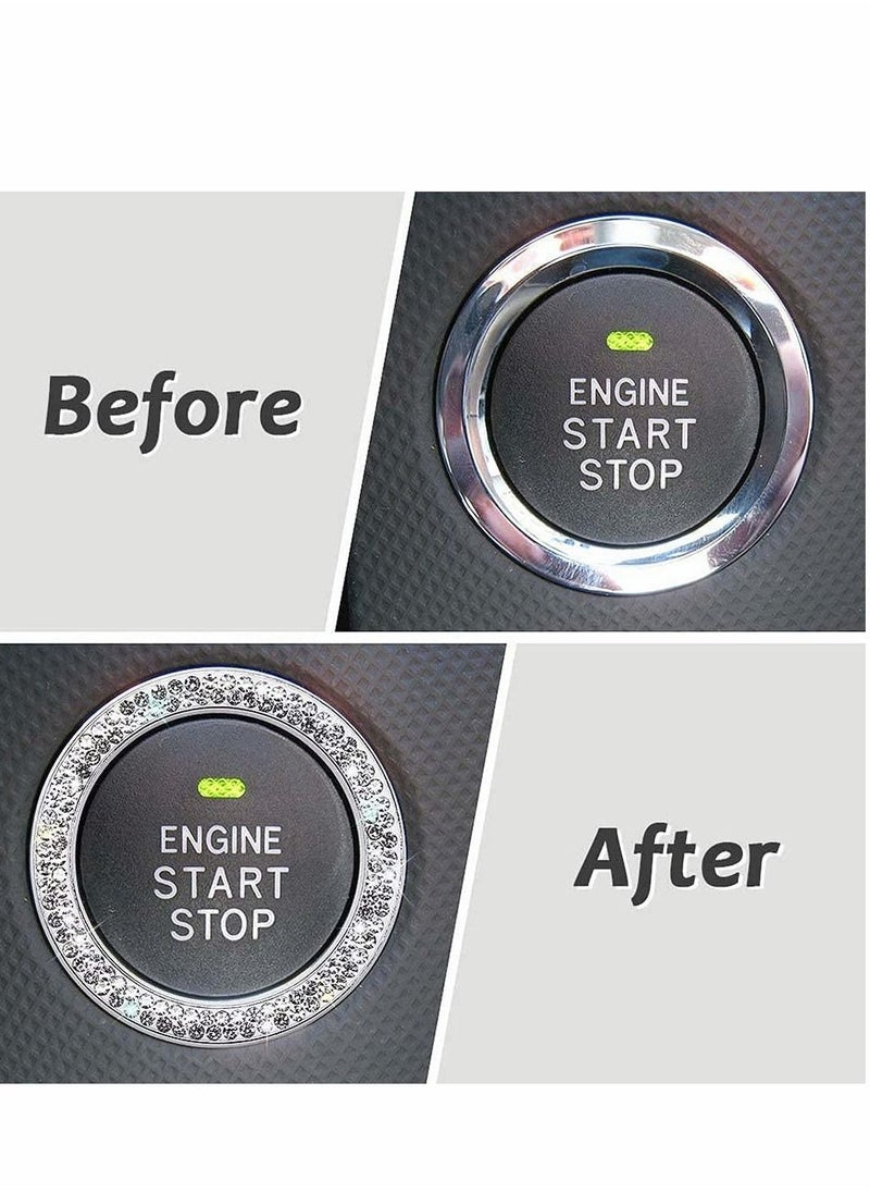 Excefore - 2pcs Car Starter Button Decorative Sticker - Image 1