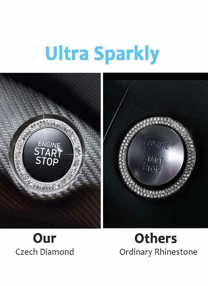 Excefore - 2pcs Car Starter Button Decorative Sticker - Image 1