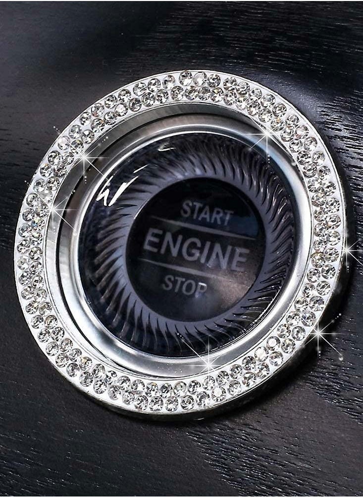 Excefore - 2pcs Car Starter Button Decorative Sticker - Image 1