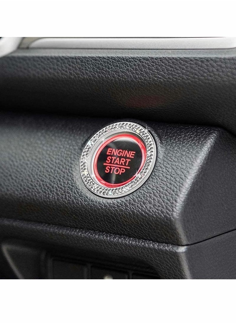 Excefore - 2pcs Car Starter Button Decorative Sticker - Image 1