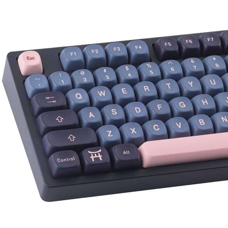 Tsungup Cherry Blossom MOA Keycaps-Pink Sakura,129 Keys Cute PBT Custom Keycaps 100 Percent,Dye Sub Key Caps Keyboard Keycap Set for MX Switches Mechanical - Image 1