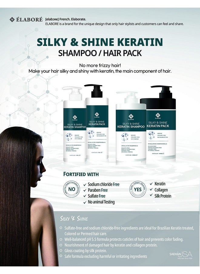 Elabore Silky & Shine Keratin Shampoo 33.80Fl.Oz/ 1000Ml - Image 3