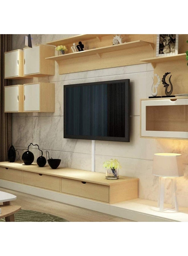 HTE 90Cm Cable Box Pvc Trunking White Red Sticker Cord Cover Concealer OnWall Wire Cover Paintable Raceway  Pack Of 3 - Image 3