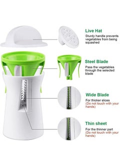 3in1 Vegetable Spiralizer Portable Stainless Steel Slicer Veggie Pasta and Spaghetti Maker for Low Carb Gluten Free Meals - pzsku/ZC28719102E14EBB9F083Z/45/_/1736928299/476fd71c-40b4-46e3-8c2d-ce491ab232b9