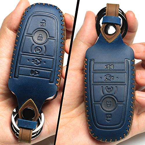 LYGKMU Ford Dedicated Cover Key Fob Case Suit for Keyless Remote Control（A-Blue）mens - Image 3