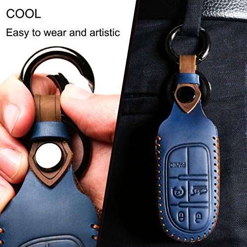 LYGKMU Ford Dedicated Cover Key Fob Case Suit for Keyless Remote Control（A-Blue）mens - Image 5