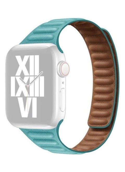 Slimming Loop Magnetic Replacement Watchband For Apple Watch Series 7/6/SE/5/4/3/2/1 41/40/38mm Lake Blue