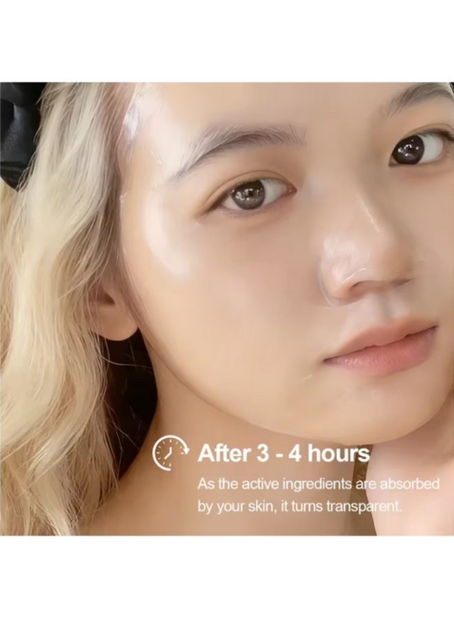 HFRUI Hyaluronic Acid Repair Sheet Mask - Deep Hydration & Skin Repair - Microcrystalline Hydrolyzed Collagen & Tremella Extract - Soothing Care for Sensitive Skin - 38g × 4pcs - Image 1