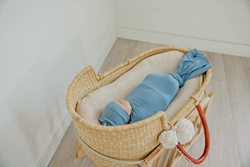 Copper Pearl Baby Swaddle Blanket - Premium Knit Baby Blanket, Large Soft Stretchy Receiving Blankets for Baby Boy and Girl, Swaddles for Newborn, Infant, and Toddler (Atlantic) - Image 5
