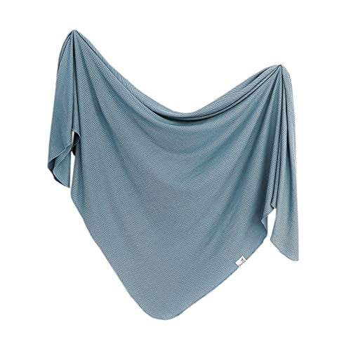 Copper Pearl Baby Swaddle Blanket - Premium Knit Baby Blanket, Large Soft Stretchy Receiving Blankets for Baby Boy and Girl, Swaddles for Newborn, Infant, and Toddler (Atlantic) - Image 1