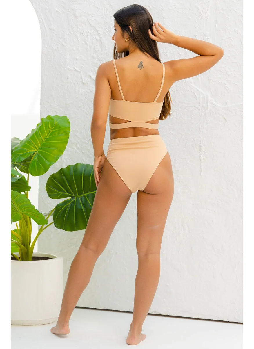NOMAD High Waist Cut Away Bikini Bottom