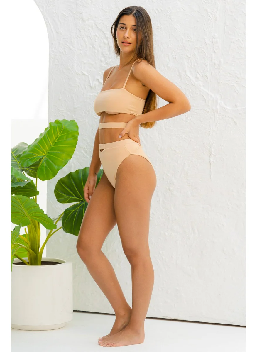NOMAD High Waist Cut Away Bikini Bottom