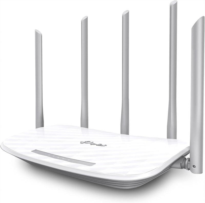 Tp-Link Archer C60 Ac1350 Dual-Band Wlan Router (867 ميغابيت في الثانية (5 جيجاهرتز) + 450 ميغابيت في الثانية (2.4 جيجاهرتز) ، 4 موانئ لان 10 / 100 ميغابيت في الثانية ، خادم الطباعة / الوسائط / FTP ، التحكم في التطبيقات) أبيض - Image 2