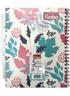 Funbo Funbo - A4 Size, 150 sheets notebook with PP cover and dividers for 5 subjects  - Image 2