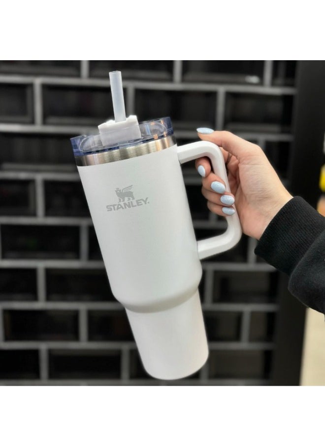 Stanley - Stanley Quencher H2.0 FlowState Stainless Steel Vacuum Insulated Tumbler with Lid and Straw for Water, Iced Tea or Coffee Smoothie & More, 40 oz Water Bottle - FOG - Image 1