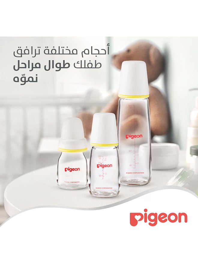 pigeon - وعاء عصير زجاجي 50 مل/2 أونصة - حلمات ذات رقبة رفيعة - متنوعة - Image 1