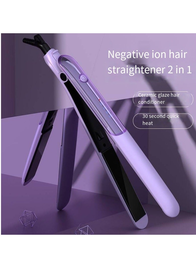 general 2-in-1 Ionic Hair Straightener & Curling Iron – Dual Styling with Ceramic Plates - Image 3